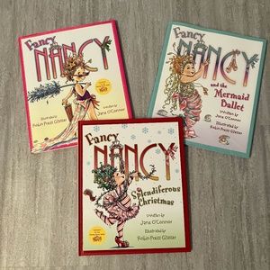 Set of 3 Fancy Nancy hardcover books